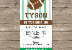 Free Printable Football Invitations for Birthday Party Football Ticket Invitation Template Ticket Invitations