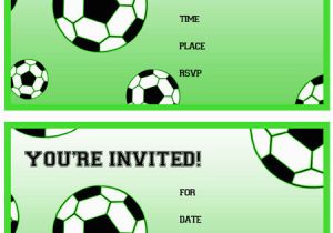Free Printable Football Invitations for Birthday Party Free Printable soccer Birthday Party Invitations