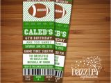 Free Printable Football Invitations for Birthday Party Printable Football Ticket Birthday Invitation Super Bowl