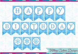 Free Printable Frozen Happy Birthday Banner Templates 5 Best Images Of Frozen Birthday Banner Free Printable