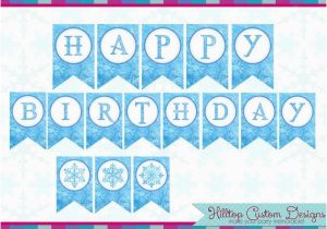 Free Printable Frozen Happy Birthday Banner Templates 5 Best Images Of Frozen Birthday Banner Free Printable