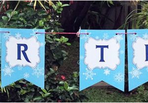 Free Printable Frozen Happy Birthday Banner Templates Frozen Birthday Party Printable Templates Frozen Party theme