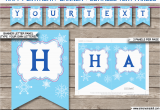 Free Printable Frozen Happy Birthday Banner Templates Frozen Party Banner Template Birthday Banner Editable