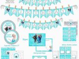 Free Printable Frozen Happy Birthday Banner Templates Happy Birthday Banner Cake topper Printable Printable