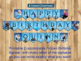 Free Printable Frozen Happy Birthday Banner Templates Printable Frozen Happy Birthday Banner All Instbirthday