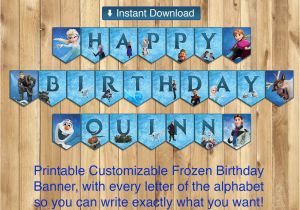 Free Printable Frozen Happy Birthday Banner Templates Printable Frozen Happy Birthday Banner All Instbirthday