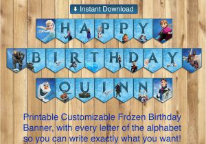 Free Printable Frozen Happy Birthday Banner Templates Printable Frozen Happy Birthday Banner All Instbirthday
