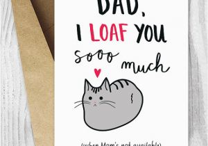 Free Printable Funny Birthday Cards for Dad Printable Father Card Funny Fathers Day Cards Download Cat