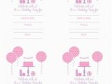 Free Printable Girl Birthday Invitations Birthday Party Ideas for Girls Free Printables