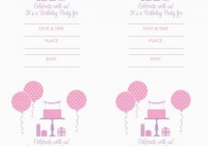 Free Printable Girl Birthday Invitations Birthday Party Ideas for Girls Free Printables