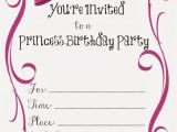 Free Printable Girl Birthday Invitations Free Printable Princess Birthday Party Invitations Free