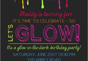 Free Printable Glow In the Dark Birthday Party Invitations 20 Epic Glow In the Dark Party Ideas Pretty My Party