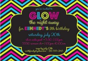 Free Printable Glow In the Dark Birthday Party Invitations 8 Best Images Of Glow Party Invitations Printable Glow