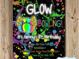 Free Printable Glow In the Dark Birthday Party Invitations Bowling Party Invitation Glow In the Dark Bowling