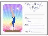 Free Printable Gymnastics Birthday Invitations 40th Birthday Ideas Free Gymnastics Birthday Invitation