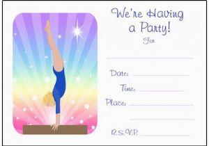 Free Printable Gymnastics Birthday Invitations 40th Birthday Ideas Free Gymnastics Birthday Invitation