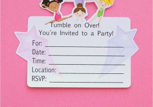 Free Printable Gymnastics Birthday Invitations Gymnastics Party Invitation Template Free