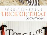 Free Printable Halloween Happy Birthday Banner Trick or Treat Halloween Banner Halloween Halloween
