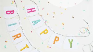 Free Printable Happy Birthday Banner Templates Pdf Free Printable Birthday Banners the Girl Creative