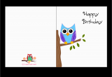 Free Printable Happy Birthday Cards Online Free Printable Cute Owl Birthday Cards