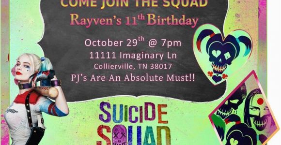 Free Printable Harley Quinn Birthday Invitations 36 Best Images About Suicide Squad On Pinterest Joker