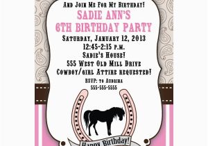 Free Printable Horse Birthday Party Invitations Free Printable Horse Birthday Invitation