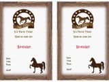 Free Printable Horse Birthday Party Invitations Free Printable Horse Birthday Invitation