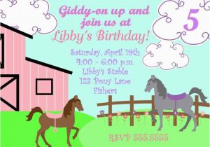 Free Printable Horse Birthday Party Invitations Free Printable Horse Party Invites Horse Party
