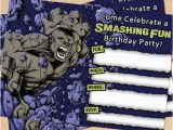 Free Printable Hulk Birthday Invitations Free Printable Grey Incredible Hulk Birthday Invitation