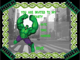Free Printable Hulk Birthday Invitations Hulk Party Invitations Free
