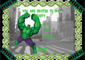 Free Printable Hulk Birthday Invitations Hulk Party Invitations Free