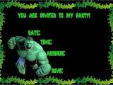 Free Printable Hulk Birthday Invitations Ideias Para Festa Infantil Do Incrivel Hulk Festa De