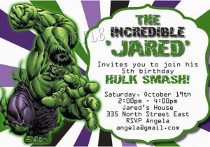 Free Printable Hulk Birthday Invitations Incredible Hulk Birthday Invitations Ideas Bagvania Free
