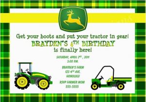 Free Printable John Deere Birthday Invitations Birthday Invitations John Deere Farm Birthday