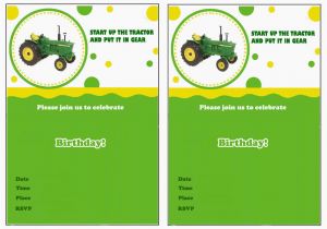 Free Printable John Deere Birthday Invitations John Deere Birthday Invitations Birthday Printable