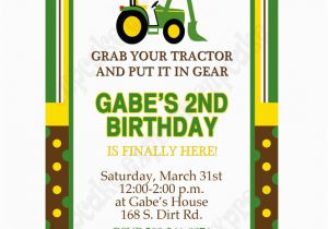 Free Printable John Deere Birthday Invitations John Deere Inspired Printable Invitation 1 Diy Green Yellow