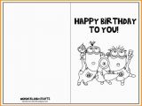 Free Printable Kid Birthday Cards Kids Birthday Card Template Resume Builder