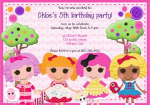 Free Printable Lalaloopsy Birthday Invitations Free Lalaloopsy Birthday Invitations Bagvania Free