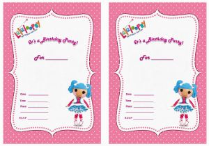 Free Printable Lalaloopsy Birthday Invitations Free Lalaloopsy Birthday Invitations Bagvania Free