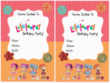 Free Printable Lalaloopsy Birthday Invitations Home Confetti Free Printable Lalaloopsy Party Invitations