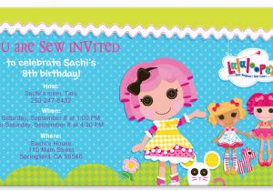 Free Printable Lalaloopsy Birthday Invitations Lalaloopsy Party Invitations Template Best Template