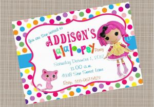 Free Printable Lalaloopsy Birthday Invitations Lalaloopsy Printable Birthday Invitation by