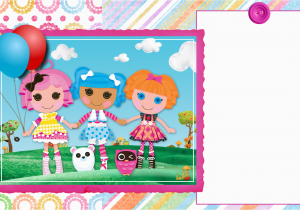 Free Printable Lalaloopsy Birthday Invitations My Daily Babbles Free Customizable Invitation for