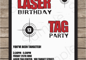 Free Printable Laser Tag Birthday Invitations Laser Tag Party Invitations Birthday Party