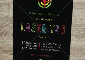 Free Printable Laser Tag Birthday Invitations Printable Laser Tag Birthday Party Invitation Boys