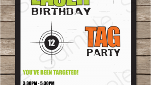 Free Printable Laser Tag Birthday Party Invitations Free Printable Laser Tag Birthday Party Invitations