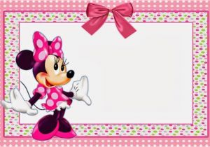 Free Printable Minnie Mouse 1st Birthday Invitations Minnie Mouse Free Printable Invitation Templates