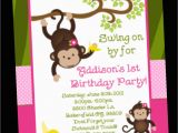 Free Printable Monkey Birthday Invitations Monkey Birthday Invitation Twins or Sibling by Onewhimsychick