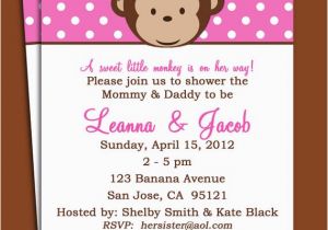 Free Printable Monkey Birthday Invitations Monkey Girl Invitation Printable or Printed with Free
