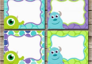 Free Printable Monsters Inc Birthday Invitations Items Similar to Diy Instant Download Monster Inc Inspired